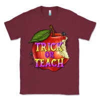Burgundy Trick or Teach Classic Tee - texasbilliewilder