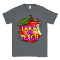 Charcoal Heather Trick or Teach Classic Tee - texasbilliewilder