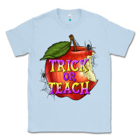 Dusty Blue Trick or Teach Classic Tee - texasbilliewilder