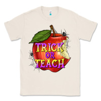 Natural Trick or Teach Classic Tee - texasbilliewilder