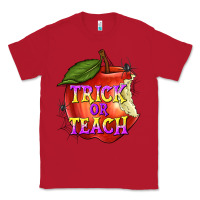 Red Trick or Teach Classic Tee - texasbilliewilder