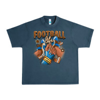 Midnight Navy Football life afro girl sneakers Urban Heavy Tee - RanaPortraitStore