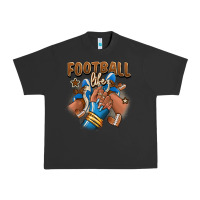 Pigment Black Football life afro girl sneakers Urban Heavy Tee - RanaPortraitStore