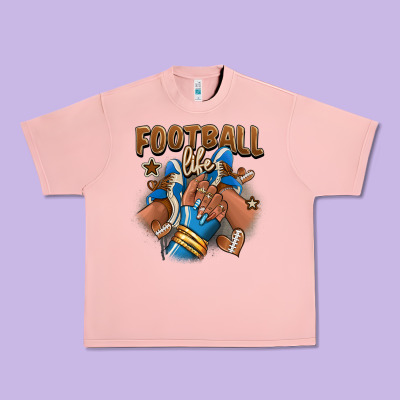 Football Life Afro Girl Sneakers Urban Heavy Tee Designed By Ranaportraitstore