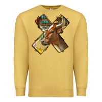 Antique Gold farm life alphabet lowercase letters x Premium Sweatshirt - BundleAndBundleShop