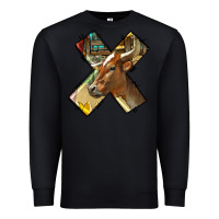 Black farm life alphabet lowercase letters x Premium Sweatshirt - BundleAndBundleShop