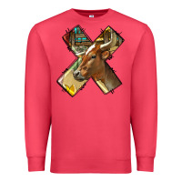 Cardinal farm life alphabet lowercase letters x Premium Sweatshirt - BundleAndBundleShop