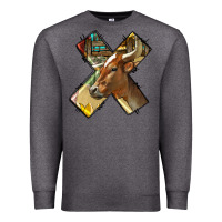 Charcoal Heather farm life alphabet lowercase letters x Premium Sweatshirt - BundleAndBundleShop