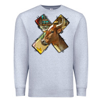 Heather Grey farm life alphabet lowercase letters x Premium Sweatshirt - BundleAndBundleShop