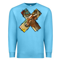 Ocean Blue farm life alphabet lowercase letters x Premium Sweatshirt - BundleAndBundleShop
