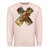 Pale Pink farm life alphabet lowercase letters x Premium Sweatshirt - BundleAndBundleShop