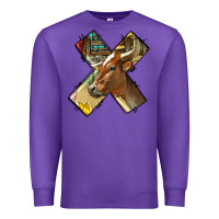 Purple farm life alphabet lowercase letters x Premium Sweatshirt - BundleAndBundleShop