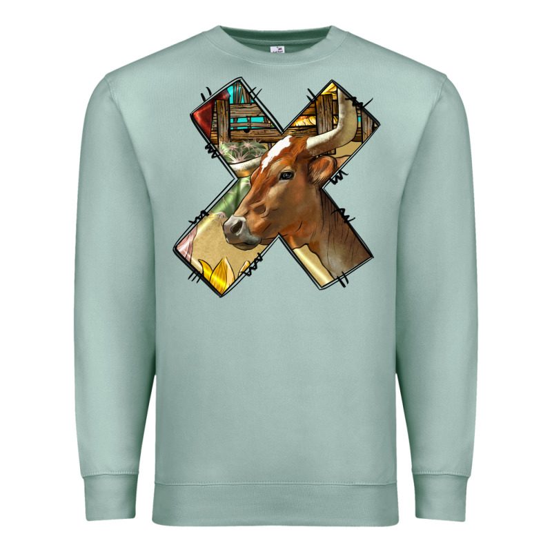 Farm Life Alphabet Lowercase Letters X Premium Sweatshirt by BundleAndBundleShop | Teevron