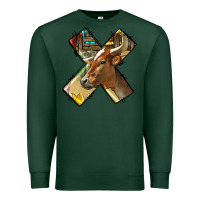 Sports Green farm life alphabet lowercase letters x Premium Sweatshirt - BundleAndBundleShop