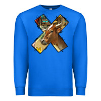 True Royal farm life alphabet lowercase letters x Premium Sweatshirt - BundleAndBundleShop
