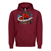 Burgundy happy yeehawliday Zipper Hoodie - CowhideDigitalArt