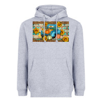 Heather Grey Fall truck sunflowers Heavyweight Hoodie - Artiststas