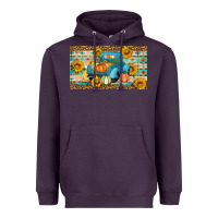 Plum Fall truck sunflowers Heavyweight Hoodie - Artiststas