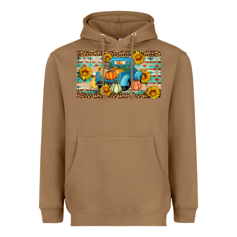 Fall Truck Sunflowers Heavyweight Hoodie by Artiststas | Teevron