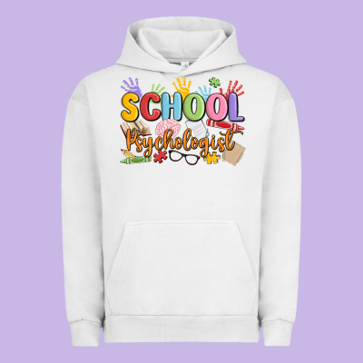 School Psychologist Urban Hoodie Designed By Maliassmallbusiness