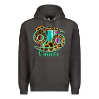 Smoke Cancer Zodiac Sign Sunflower Leopard Serape Premium Hoodie - RanaPortraitStore