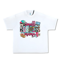 White small business mama Urban Heavy Tee - BarkalooDesign