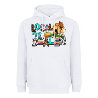 White Local egg dealer Heavyweight Hoodie - AdoDesignShop