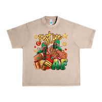French Oak Festive af Christmas black girl sneakers Urban Heavy Tee - RanaPortraitStore