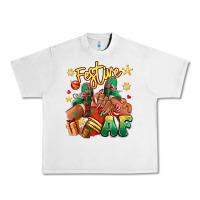 Lunar Rock Festive af Christmas black girl sneakers Urban Heavy Tee - RanaPortraitStore