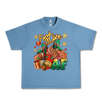 Pebble Blue Festive af Christmas black girl sneakers Urban Heavy Tee - RanaPortraitStore