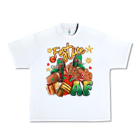 White Festive af Christmas black girl sneakers Urban Heavy Tee - RanaPortraitStore