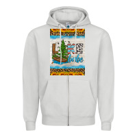 Dove Grey lake babe air freshener Zipper Hoodie - HRA Design Shop