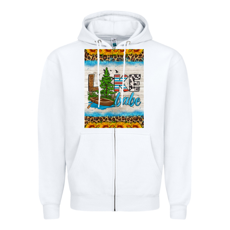 Lake Babe Air Freshener Zipper Hoodie by HRA Design Shop | Teevron
