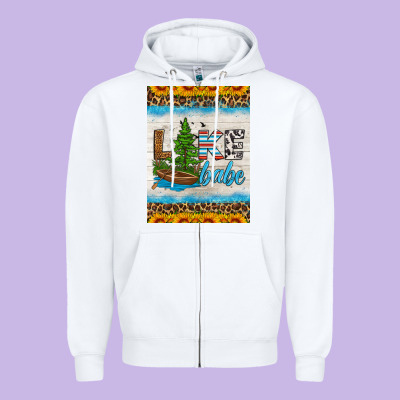 Lake Babe Air Freshener Zipper Hoodie Designed By Hra Design Shop