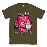 Army Green breast cancer awareness pink truck gnomes Classic Tee - RanaPortraitStore