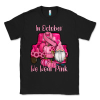 Black breast cancer awareness pink truck gnomes Classic Tee - RanaPortraitStore