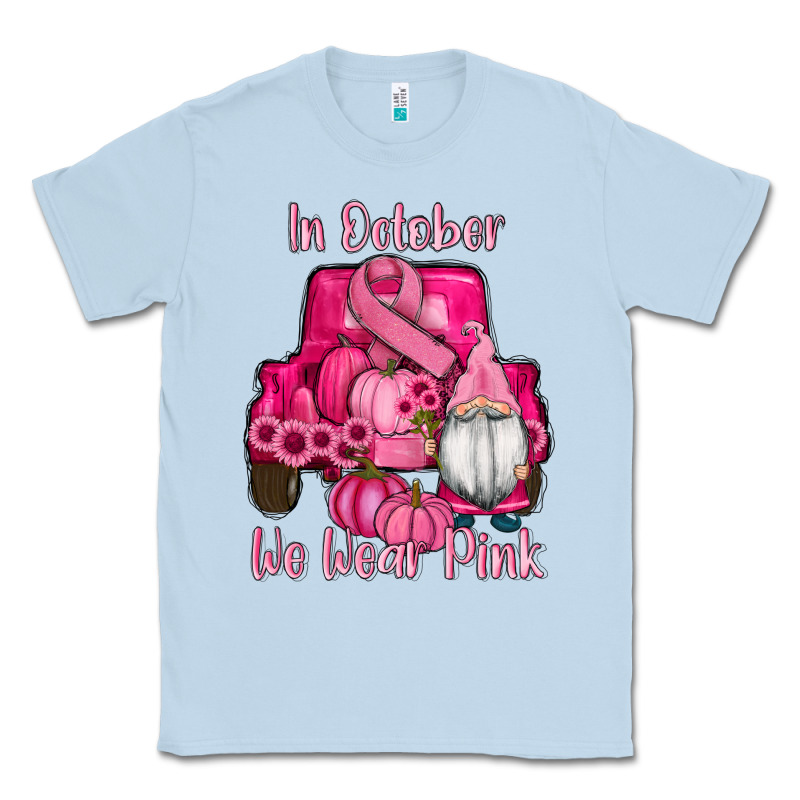 Breast Cancer Awareness Pink Truck Gnomes Classic Tee by RanaPortraitStore | Teevron