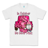 White breast cancer awareness pink truck gnomes Classic Tee - RanaPortraitStore