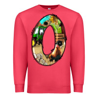 Cardinal farm life alphabet numbers 0 Premium Sweatshirt - BundleAndBundleShop
