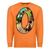 Carrot farm life alphabet numbers 0 Premium Sweatshirt - BundleAndBundleShop