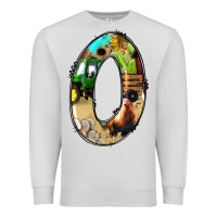 Dove Grey farm life alphabet numbers 0 Premium Sweatshirt - BundleAndBundleShop