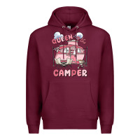 Burgundy queen of the camper Premium Hoodie - MaliasSmallBusiness