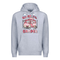 Heather Grey queen of the camper Premium Hoodie - MaliasSmallBusiness