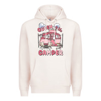 Pale Pink queen of the camper Premium Hoodie - MaliasSmallBusiness