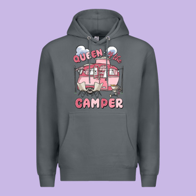 Queen Of The Camper Premium Hoodie Designed By Maliassmallbusiness