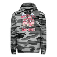Slate Camo queen of the camper Premium Hoodie - MaliasSmallBusiness