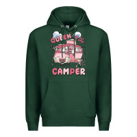 Sports Green queen of the camper Premium Hoodie - MaliasSmallBusiness