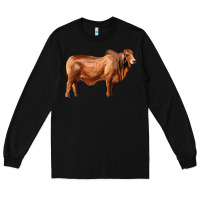 Black brahman bull Long Sleeve Tee - RanaPortraitStore