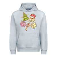 Heather Grey christmas conchas Urban Hoodie - MaliasSmallBusiness