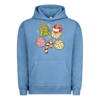 Pigment Pebble Blue christmas conchas Urban Hoodie - MaliasSmallBusiness